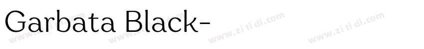 Garbata Black字体转换